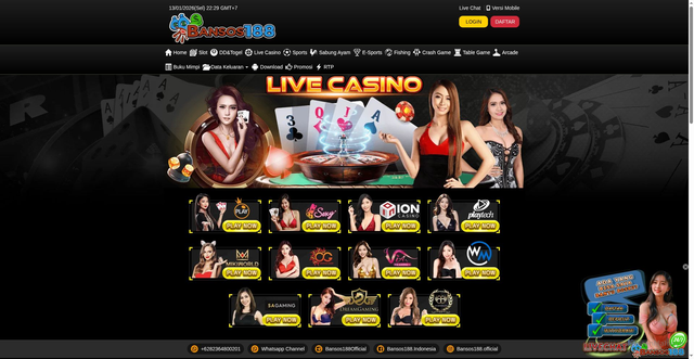 Security scan screenshot of https://nodexbansos188.com/desktop/game/livecasino/sa