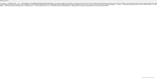 Security scan screenshot of https://keys.evervault.com