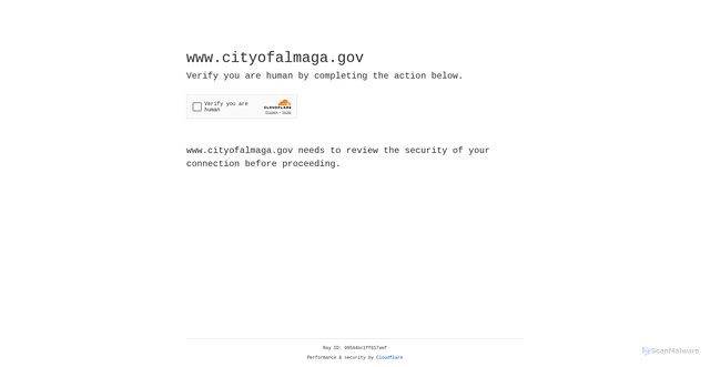 Security scan screenshot of https://www.cityofalmaga.gov/
