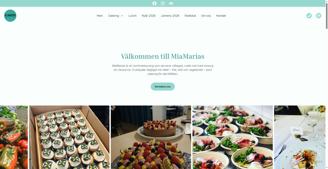 Security scan screenshot of https://miamariascatering.se