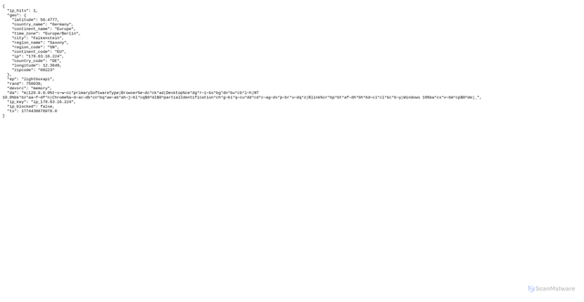 Security scan screenshot of https://lightboxapi.azurewebsites.net