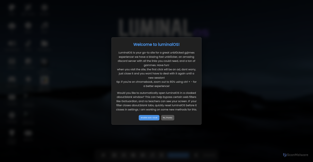 Security scan screenshot of http://sandbox.bpsrgtg.luminalos.click/