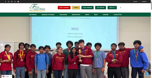 Security scan screenshot of https://fultonschools.org