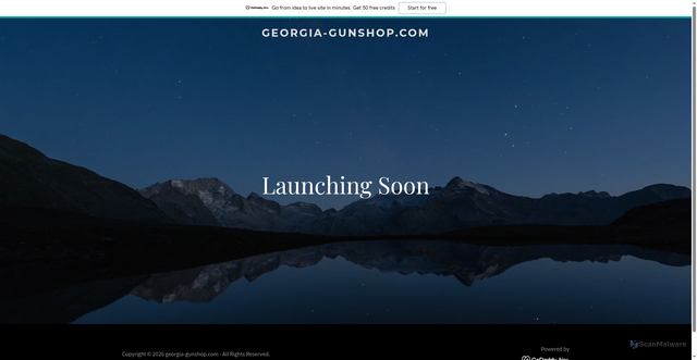 Security scan screenshot of https://georgia-gunshop.com/