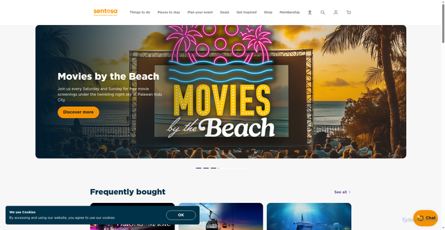 Security scan screenshot of https://sentosa.com.sg