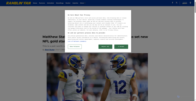 Security scan screenshot of https://ramblinfan.com/matthew-stafford-puka-nacua-connection-pace-set-new-nfl-gold-standard