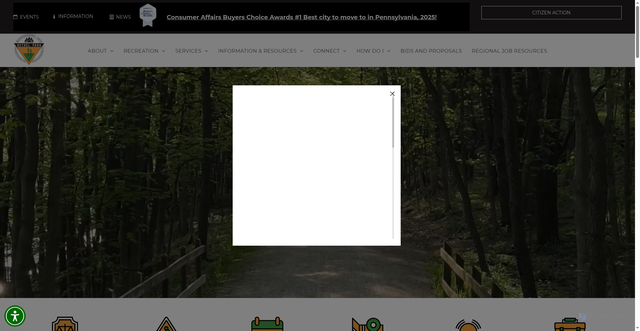 Security scan screenshot of https://www.bethelparkpa.gov/