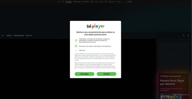Security scan screenshot of https://tviplayer.iol.pt/programa/jornal-nacional/63e6588b0cf2665294d4f012/video/68eac5d90cf29d28d828d16a