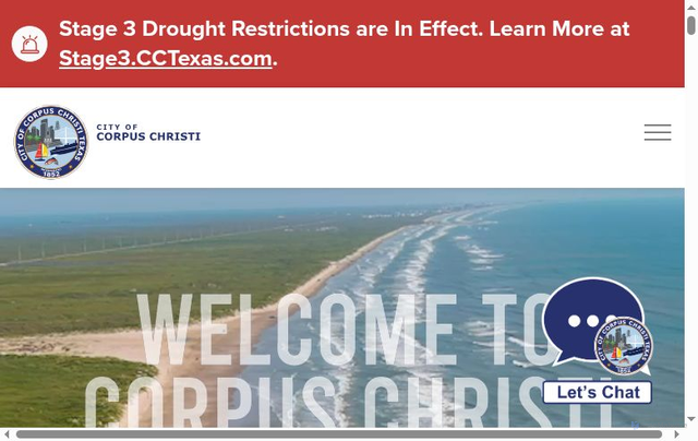 Security scan screenshot of https://www.corpuschristitx.gov/