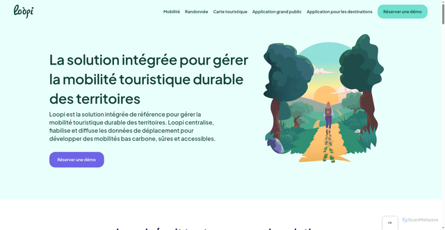 Security scan screenshot of https://loopi-velo.fr