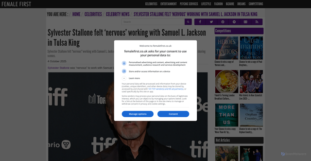 Security scan screenshot of https://www.femalefirst.co.uk/celebrity/sylvester-stallone-felt-nervous-working-samuel-jackson-tulsa-king-1430856.html