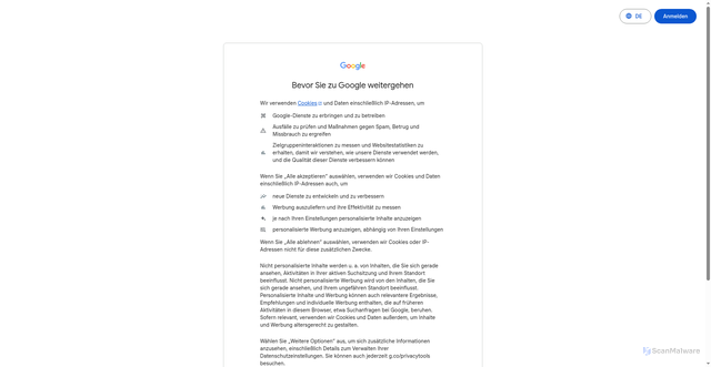 Security scan screenshot of https://gabriel-garaz.pages.dev/recenze