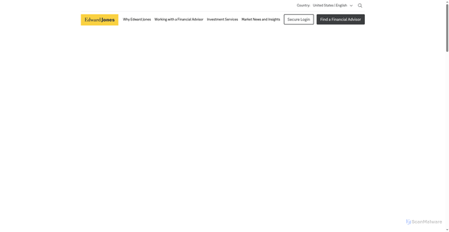 Security scan screenshot of https://www.edwardjones.com/us-en