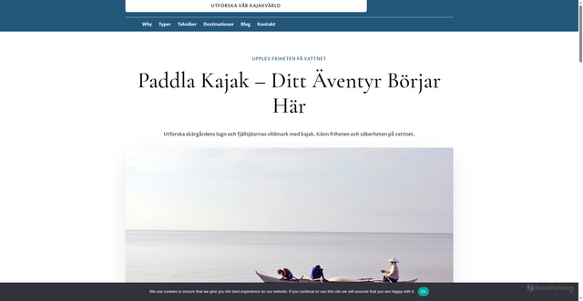 Security scan screenshot of https://bjorkforskajak.se