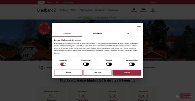 Security scan screenshot of https://heltvanligtinternet.se