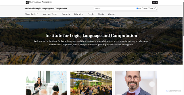 Security scan screenshot of https://illc.uva.nl