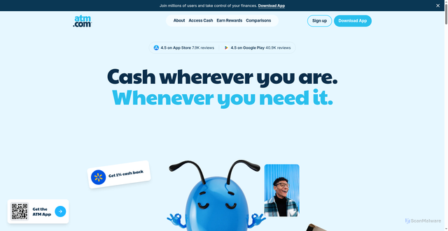 Security scan screenshot of https://atm.com