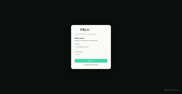 Security scan screenshot of https://fielio.app/