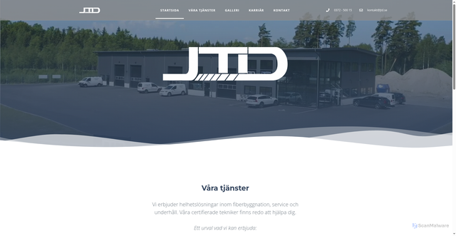 Security scan screenshot of https://jtd.se