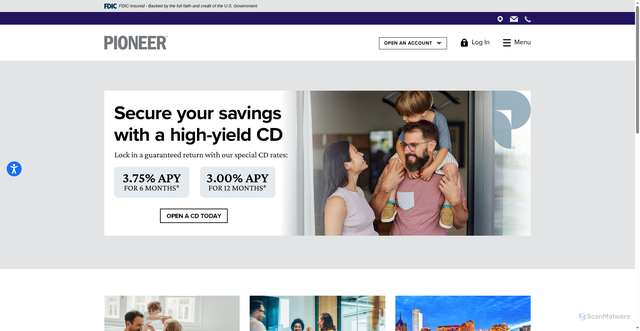 Security scan screenshot of https://pioneerny.com
