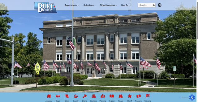 Security scan screenshot of https://burtcountyne.gov/