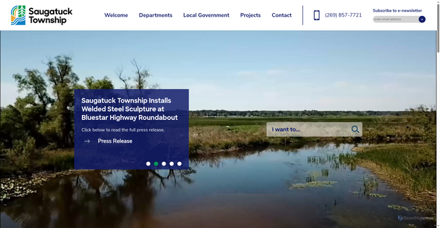 Security scan screenshot of https://saugatucktownshipmi.gov/