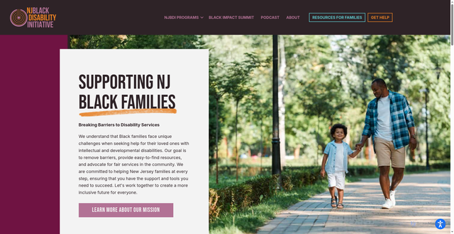 Security scan screenshot of https://njblackdisability.org/