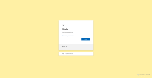 Security scan screenshot of https://basised-my.sharepoint.com