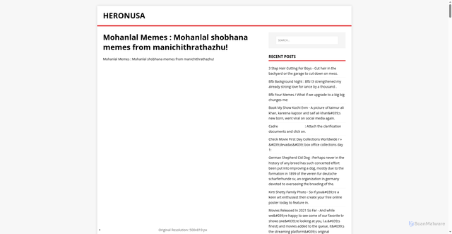 Security scan screenshot of https://asunoreh.pages.dev/posts/mohanlal-memes/