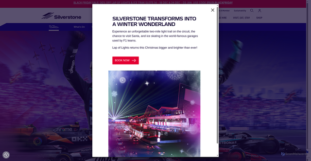 Security scan screenshot of https://www.silverstone.co.uk/events/formula-1-british-grand-prix