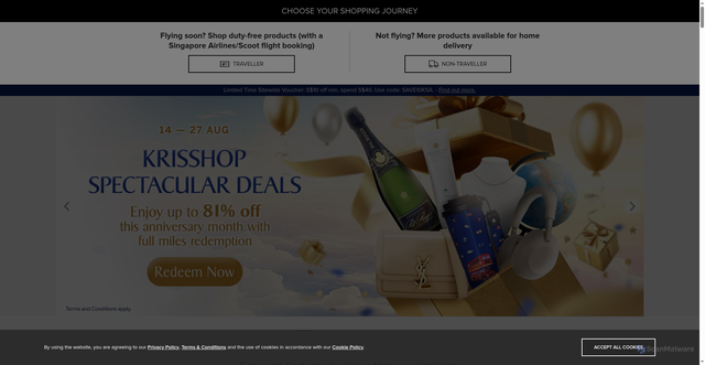 Security scan screenshot of https://krisshop.com