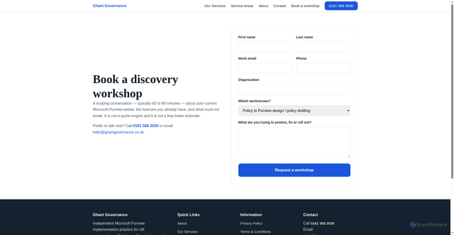 Security scan screenshot of https://ghanigovernance.pages.dev/estimate