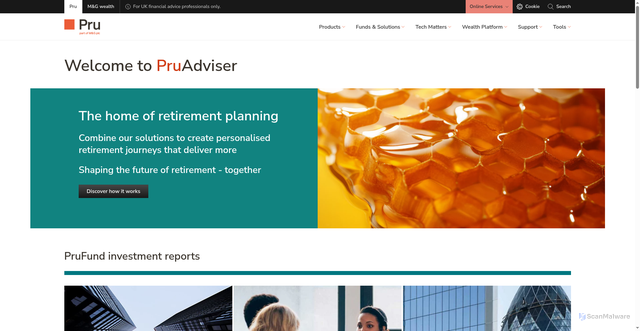 Security scan screenshot of https://pruadviser.co.uk
