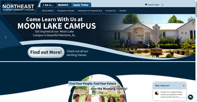 Security scan screenshot of https://www.nacc.edu/