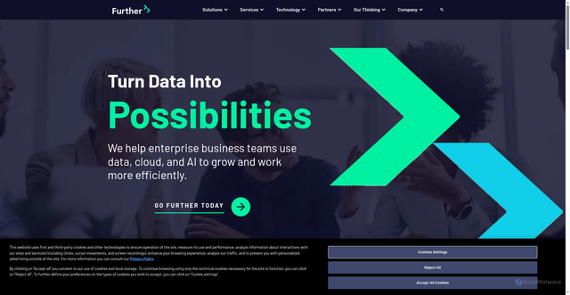 Security scan screenshot of https://gofurther.com