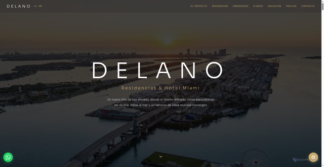 Security scan screenshot of http://miamidelanoresidences.com/es