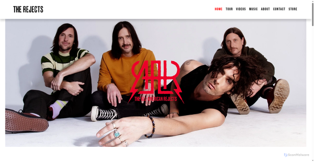 Security scan screenshot of https://www.allamericanrejects.com/