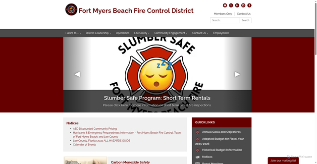 Security scan screenshot of https://www.fmbfirefl.gov/