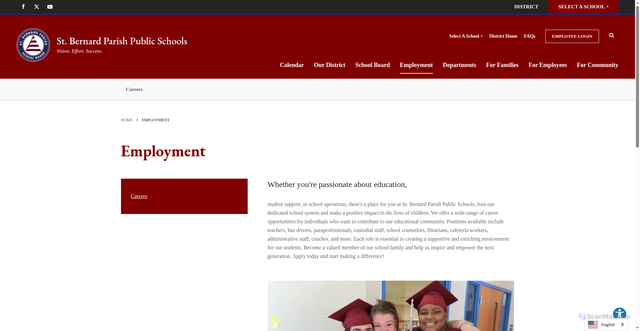 Security scan screenshot of https://ces.sbpsb.org/fs/pages/2581