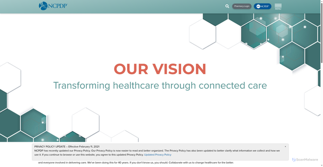 Security scan screenshot of https://ncpdp.org