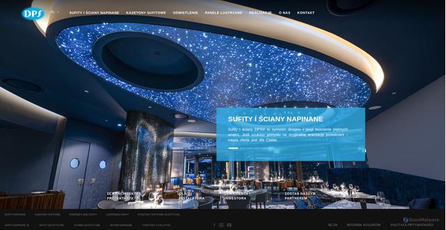 Security scan screenshot of https://dpsceilings.com