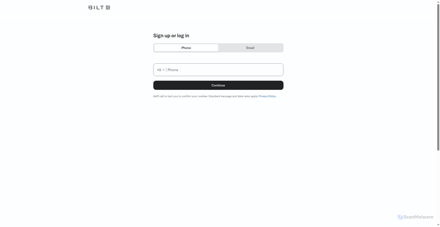 Security scan screenshot of https://id.biltrewards.com