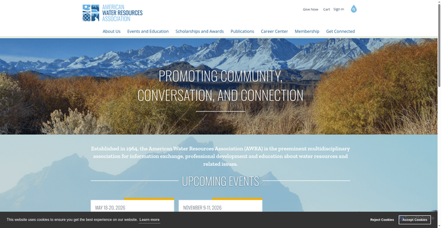 Security scan screenshot of https://www.awra.org/