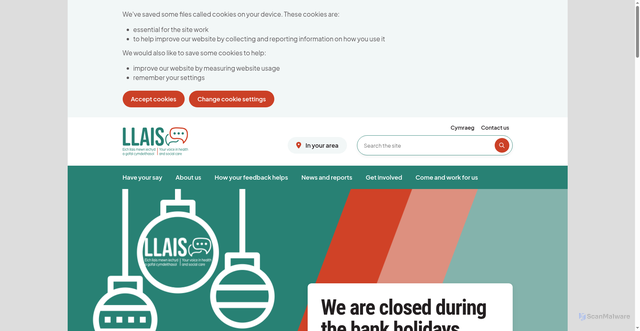 Security scan screenshot of https://www.llaiswales.org/