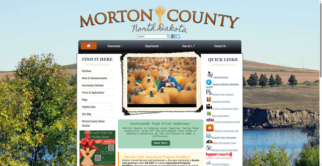 Security scan screenshot of https://www.mortonnd.gov/