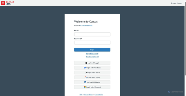 Security scan screenshot of https://a5731-101245364.cluster375.canvas-user-content.com
