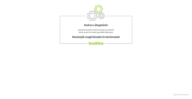 Security scan screenshot of https://bline.hu
