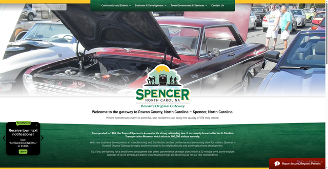 Security scan screenshot of https://spencernc.gov/