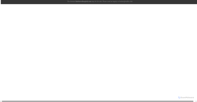 Security scan screenshot of lakeforesthospital.com