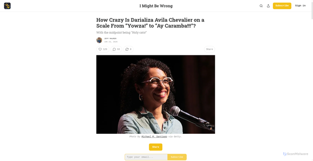 Security scan screenshot of https://www.imightbewrong.org/p/how-crazy-is-darializa-avila-chevalier